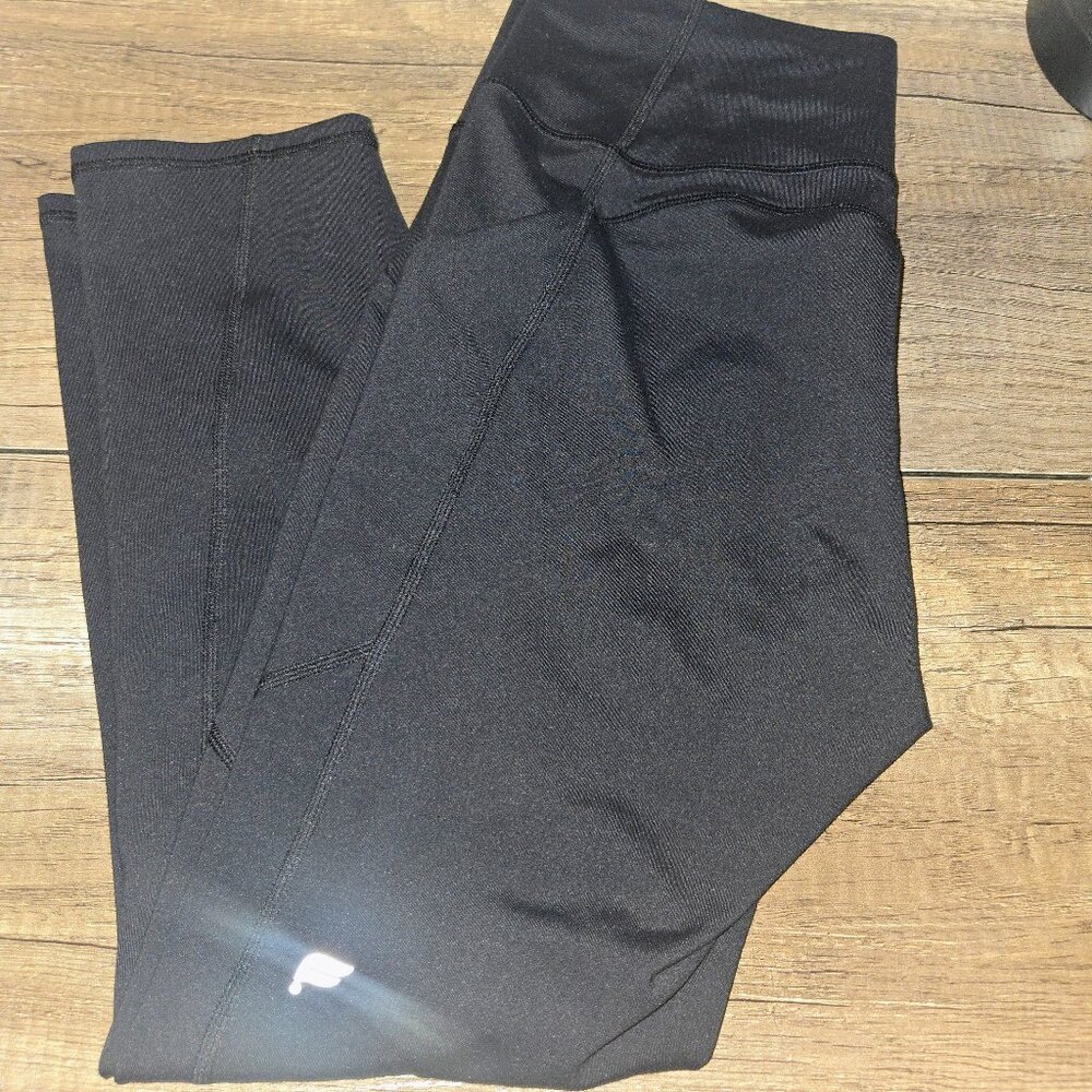 ✨ Fabletics PureLuxe High-Waisted Leggings | Black with Pockets | Size 10 (M/L)